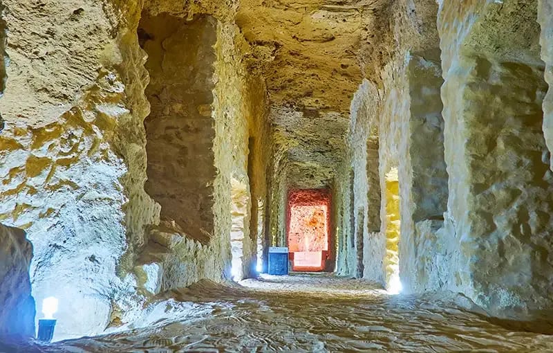 Catacombs of Kom el-Shoqafa Alexandria — 2nd century AD underground tombs